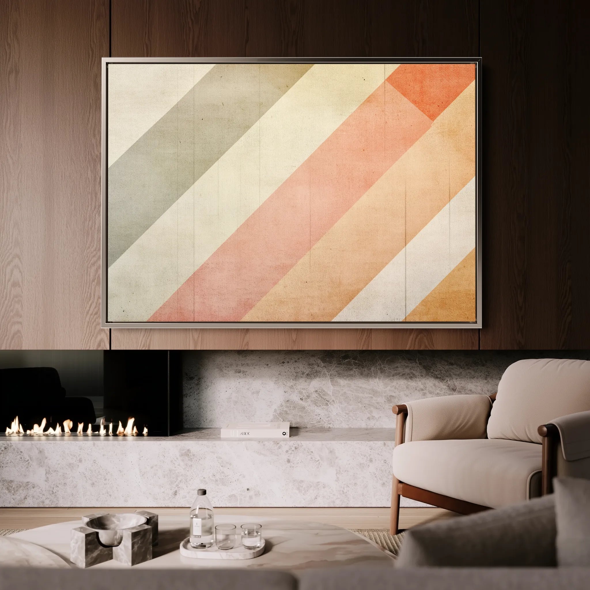 Abstract 565 Canvas Art 60 x 40 cm / Black