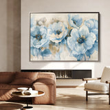 Floral 565 Canvas Art 60 x 40 cm / Black