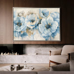 Floral 565 Canvas Art 60 x 40 cm / Black