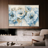 Floral 565 Canvas Art 60 x 40 cm / Black