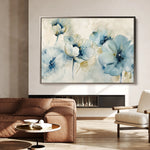 Floral 566 Canvas Art 60 x 40 cm / Black