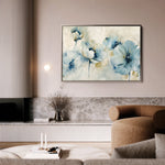 Floral 566 Canvas Art 60 x 40 cm / Black