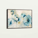 Floral 566 Canvas Art 60 x 40 cm / Black