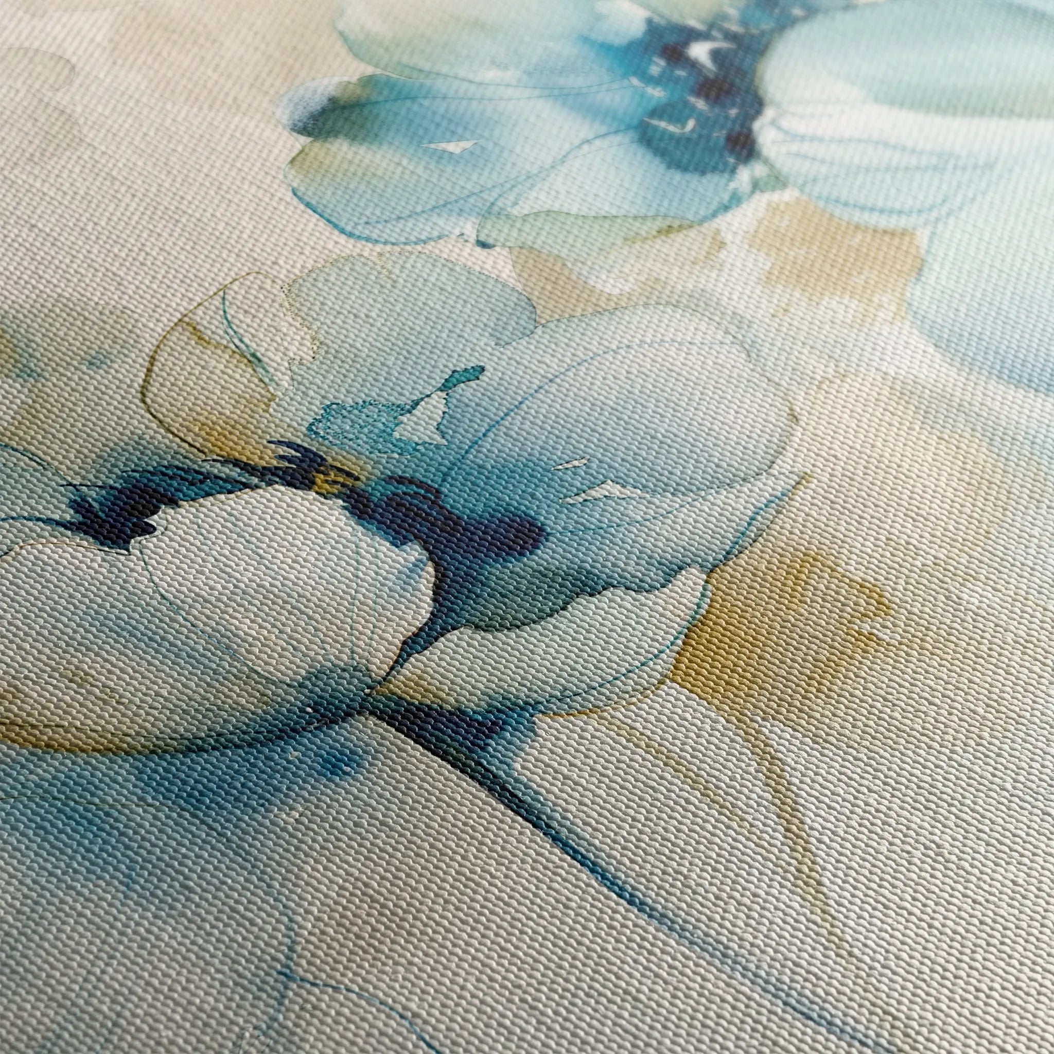 Floral 566 Canvas Art 60 x 40 cm / Black
