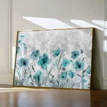 Floral 568 Canvas Art 60 x 40 cm / Black