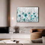 Floral 568 Canvas Art 60 x 40 cm / Black