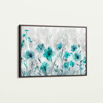 Floral 568 Canvas Art 60 x 40 cm / Black