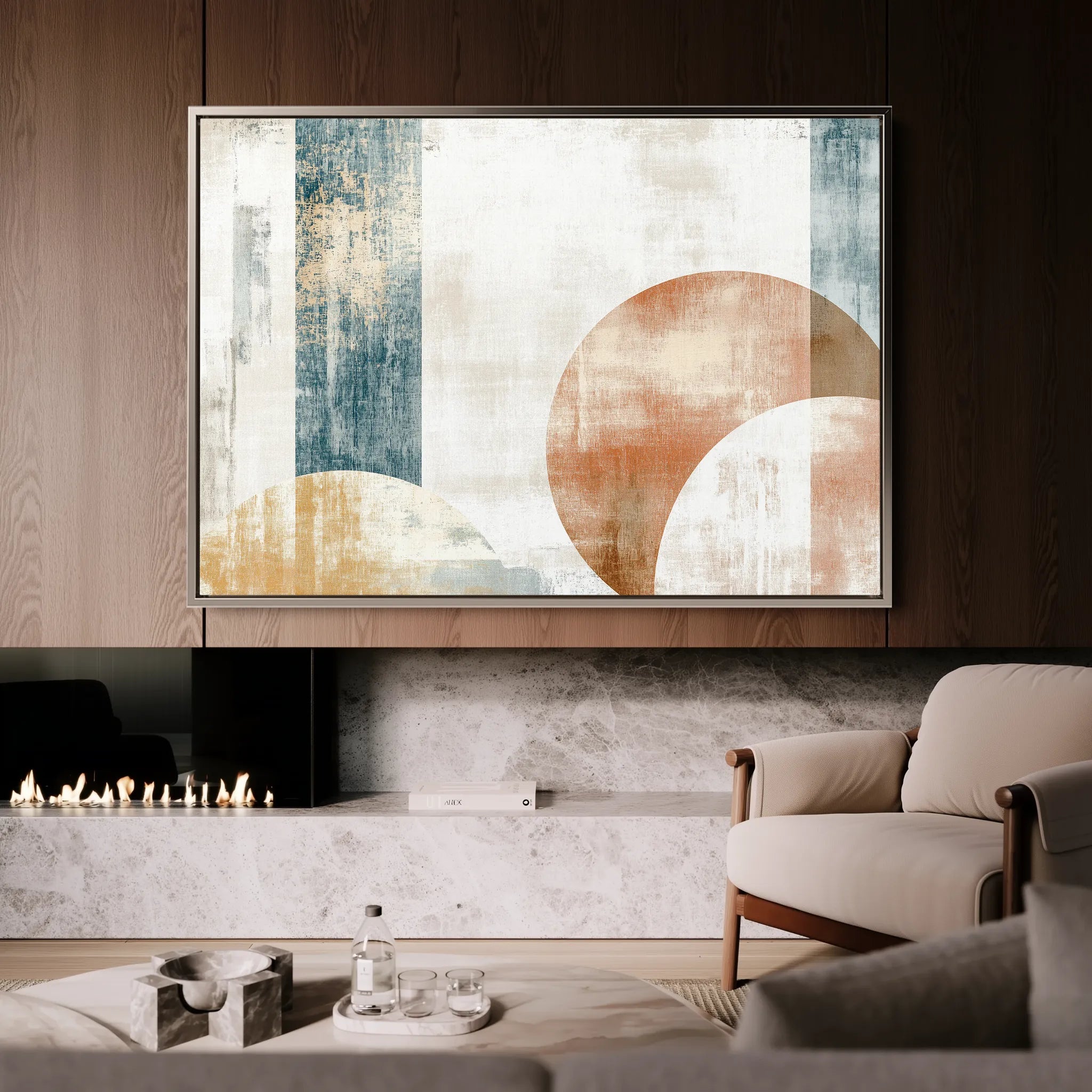 Abstract 569 Canvas Art 60 x 40 cm / Black