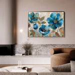 Floral 569 Canvas Art 60 x 40 cm / Black