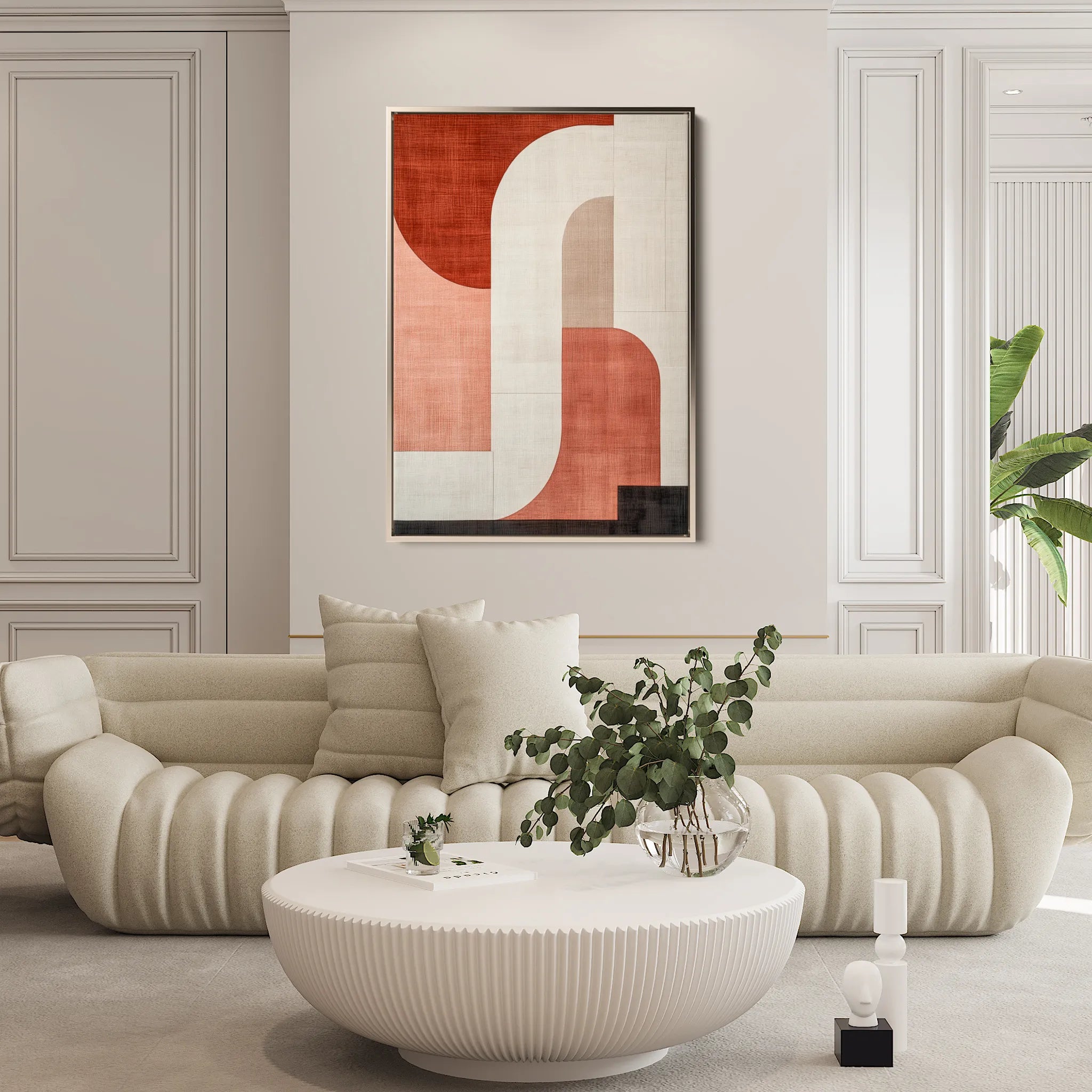 Abstract 570 Canvas Art 60 x 40 cm / Black