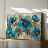 Floral 570 Canvas Art 60 x 40 cm / Black