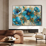 Floral 570 Canvas Art 60 x 40 cm / Black
