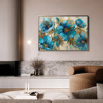 Floral 570 Canvas Art 60 x 40 cm / Black