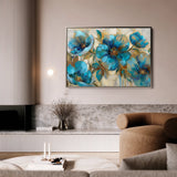 Floral 570 Canvas Art 60 x 40 cm / Black
