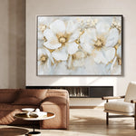 Floral 571 Canvas Art 60 x 40 cm / Black