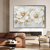 Floral 571 Canvas Art 60 x 40 cm / Black