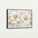 Floral 571 Canvas Art 60 x 40 cm / Black