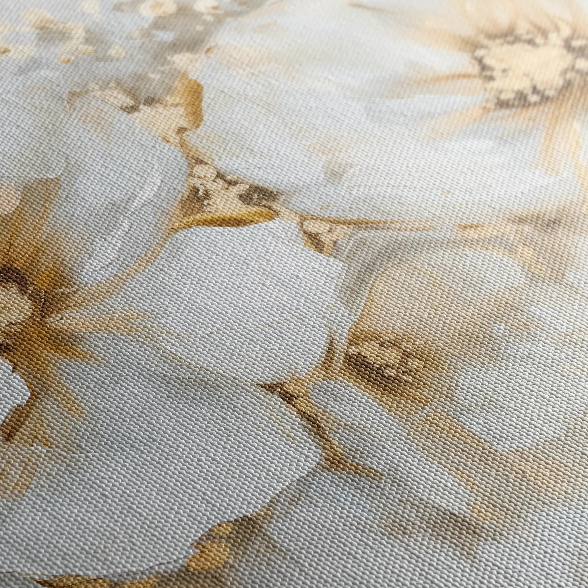 Floral 571 Canvas Art 60 x 40 cm / Black