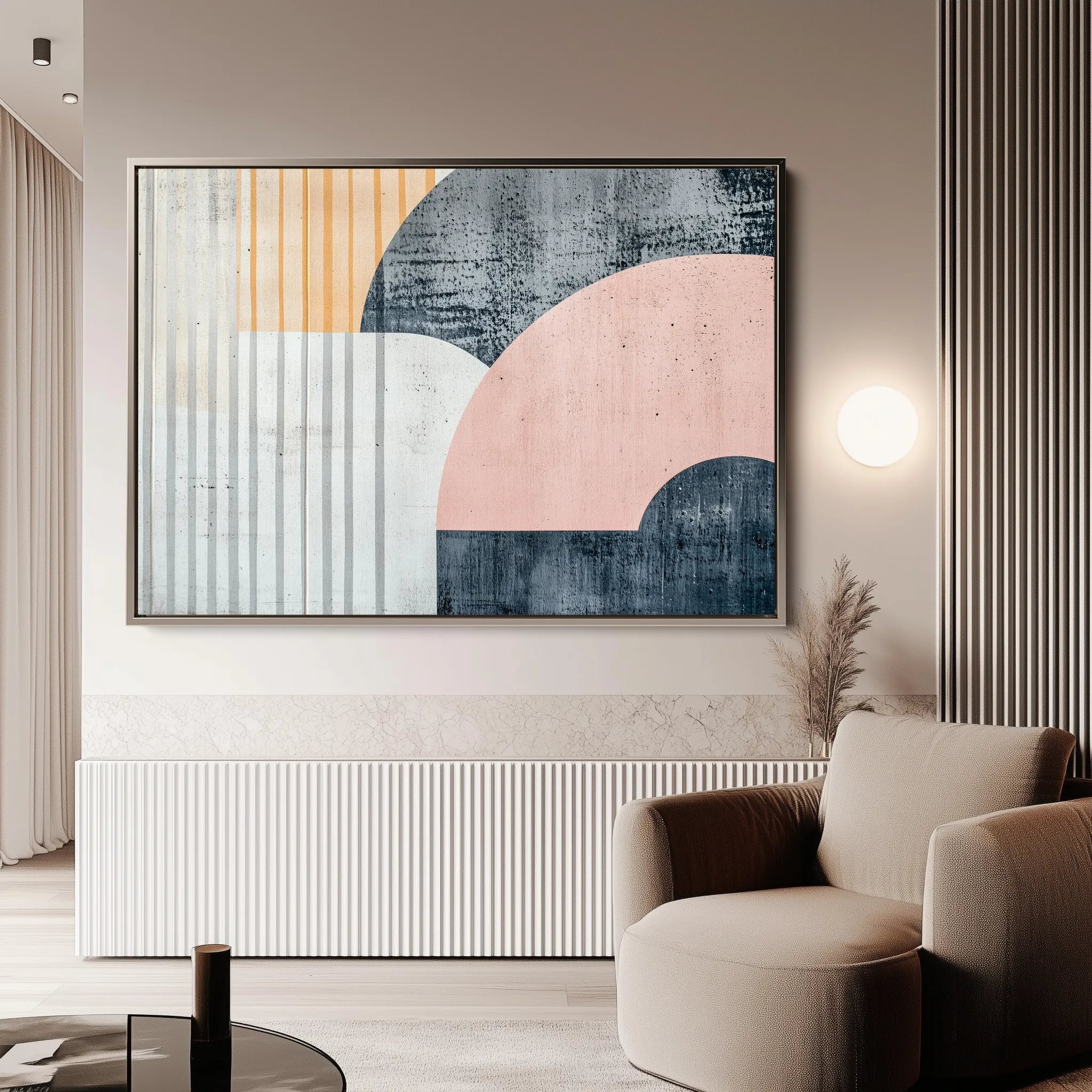Abstract 572 Canvas Art 60 x 40 cm / Black