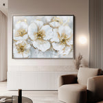 Floral 572 Canvas Art 60 x 40 cm / Black