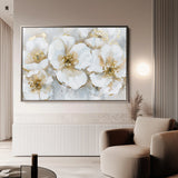 Floral 572 Canvas Art 60 x 40 cm / Black