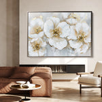 Floral 572 Canvas Art 60 x 40 cm / Black