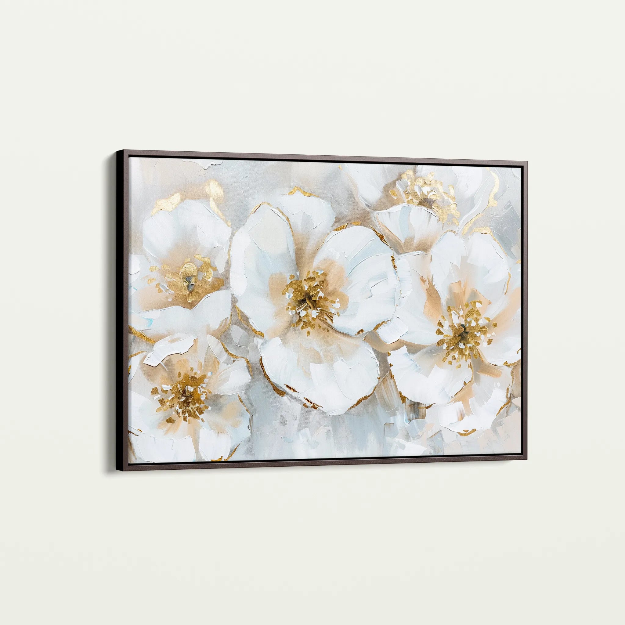 Floral 572 Canvas Art 60 x 40 cm / Black