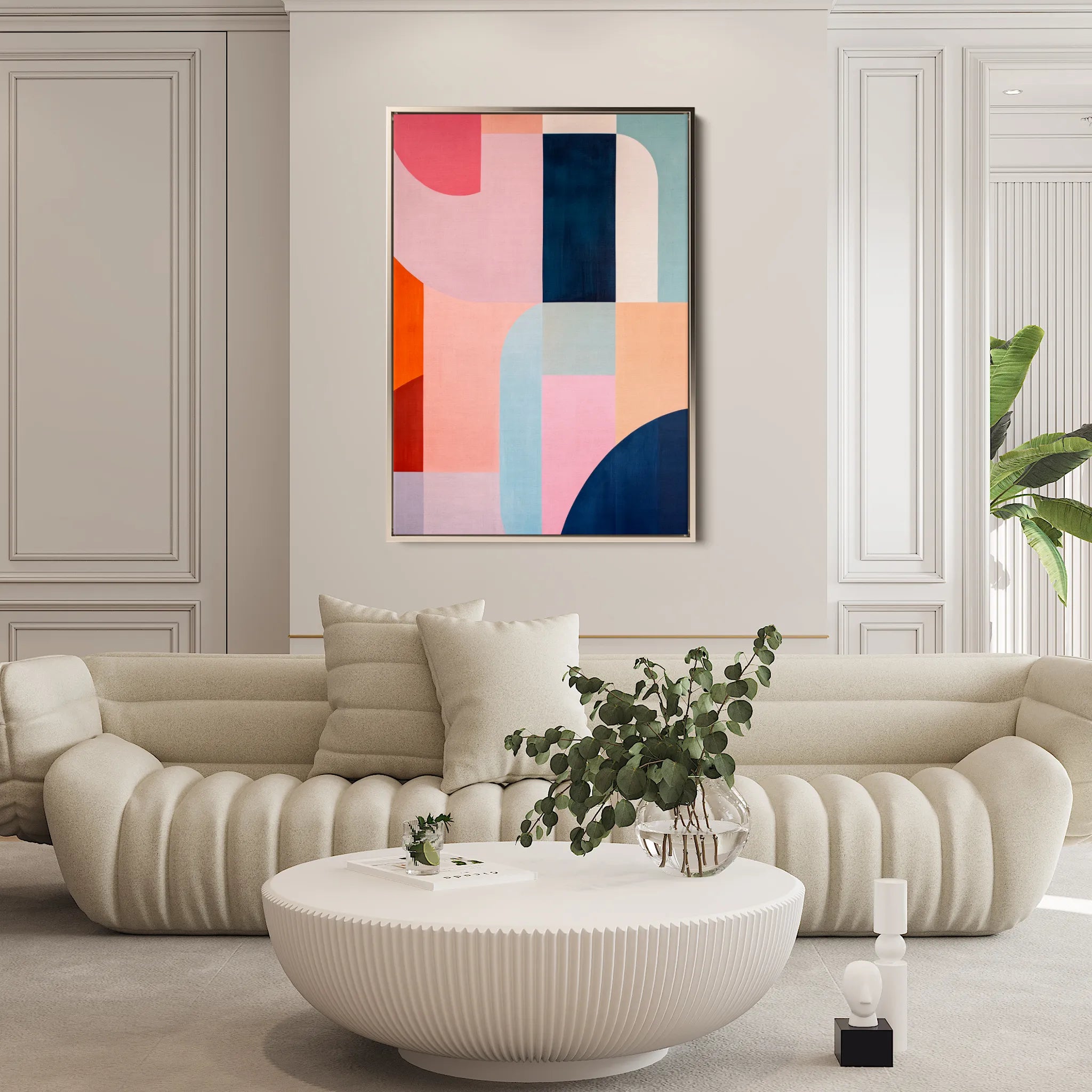 Abstract 573 Canvas Art 60 x 40 cm / Black