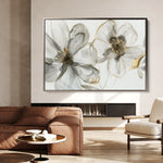 Floral 574 Canvas Art 60 x 40 cm / Black