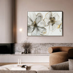 Floral 574 Canvas Art 60 x 40 cm / Black