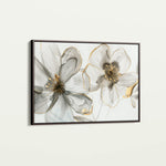 Floral 574 Canvas Art 60 x 40 cm / Black