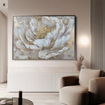 Floral 575 Canvas Art 60 x 40 cm / Black
