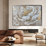 Floral 575 Canvas Art 60 x 40 cm / Black