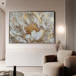 Floral 576 Canvas Art 60 x 40 cm / Black