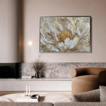 Floral 576 Canvas Art 60 x 40 cm / Black