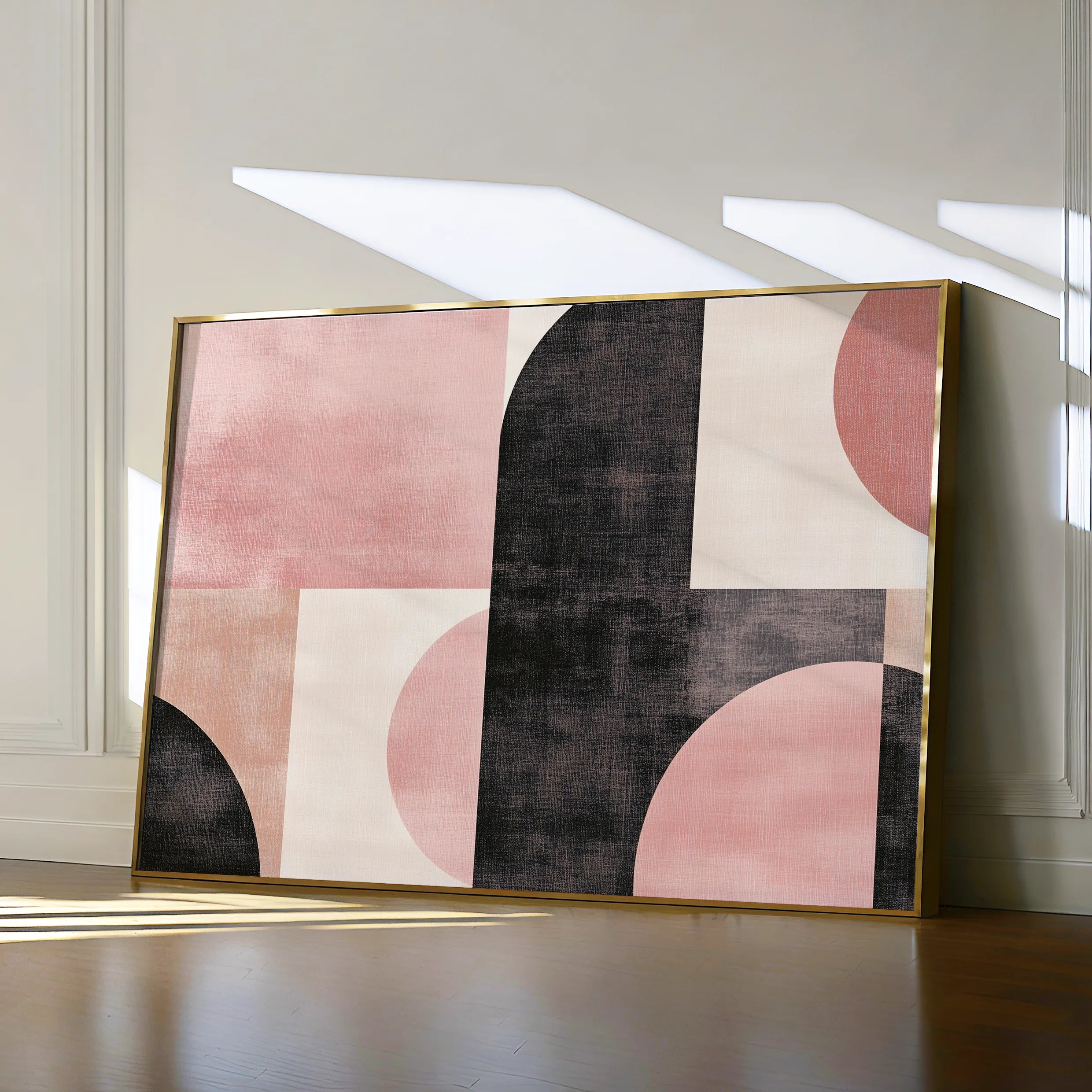 Abstract 577 Canvas Art 60 x 40 cm / Black