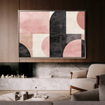 Abstract 577 Canvas Art 60 x 40 cm / Black