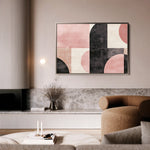 Abstract 577 Canvas Art 60 x 40 cm / Black