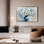 Floral 577 Canvas Art 60 x 40 cm / Black