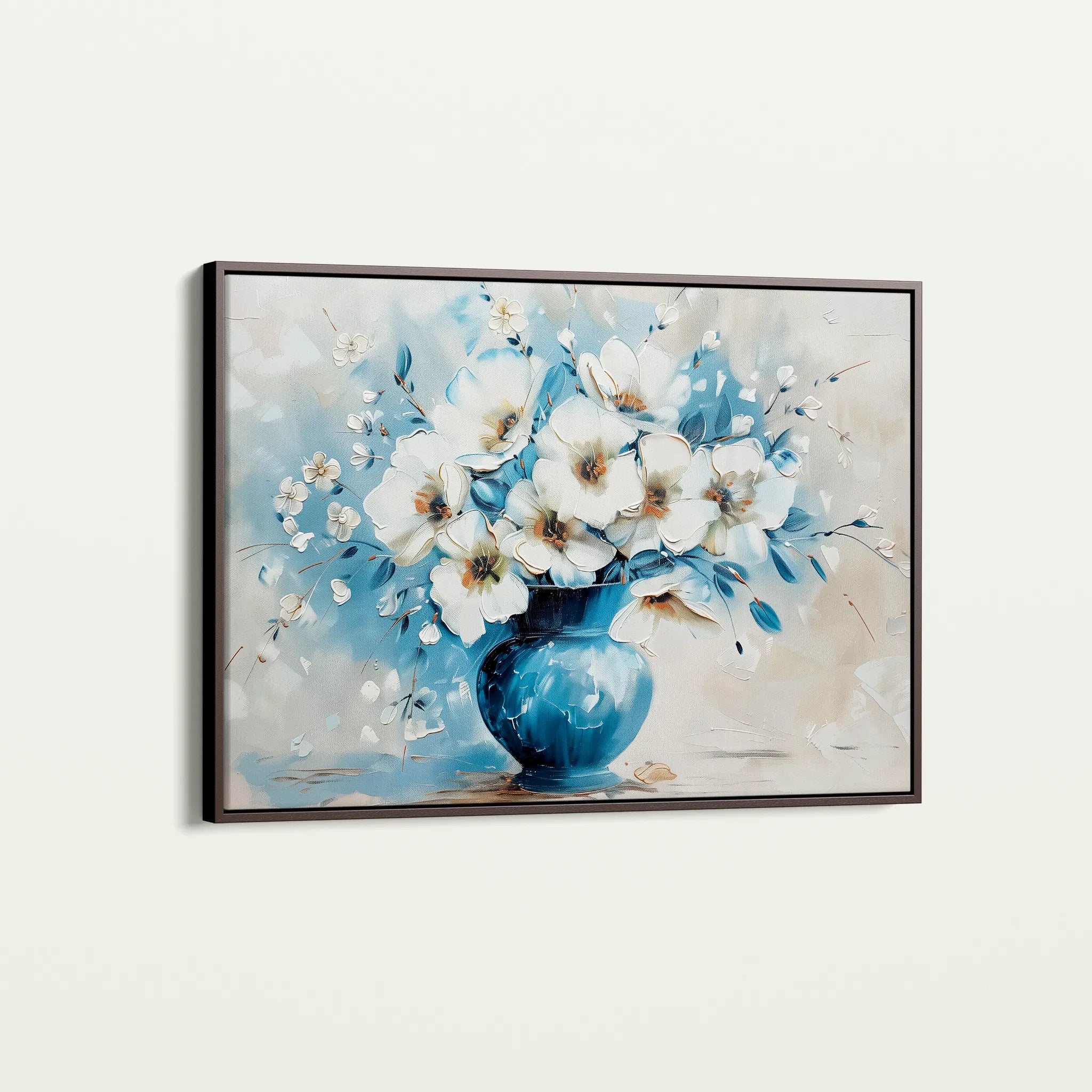 Floral 577 Canvas Art 60 x 40 cm / Black