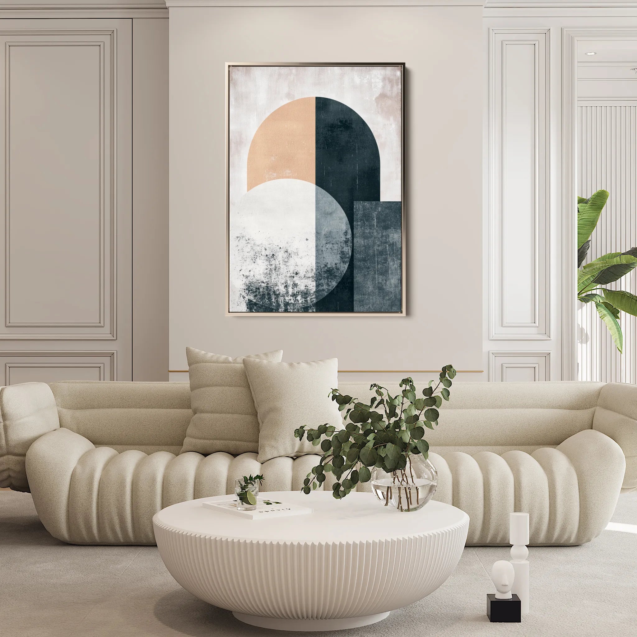 Abstract 578 Canvas Art 60 x 40 cm / Black