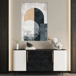 Abstract 578 Canvas Art 60 x 40 cm / Black