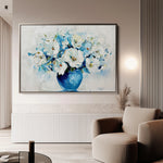 Floral 578 Canvas Art 60 x 40 cm / Black