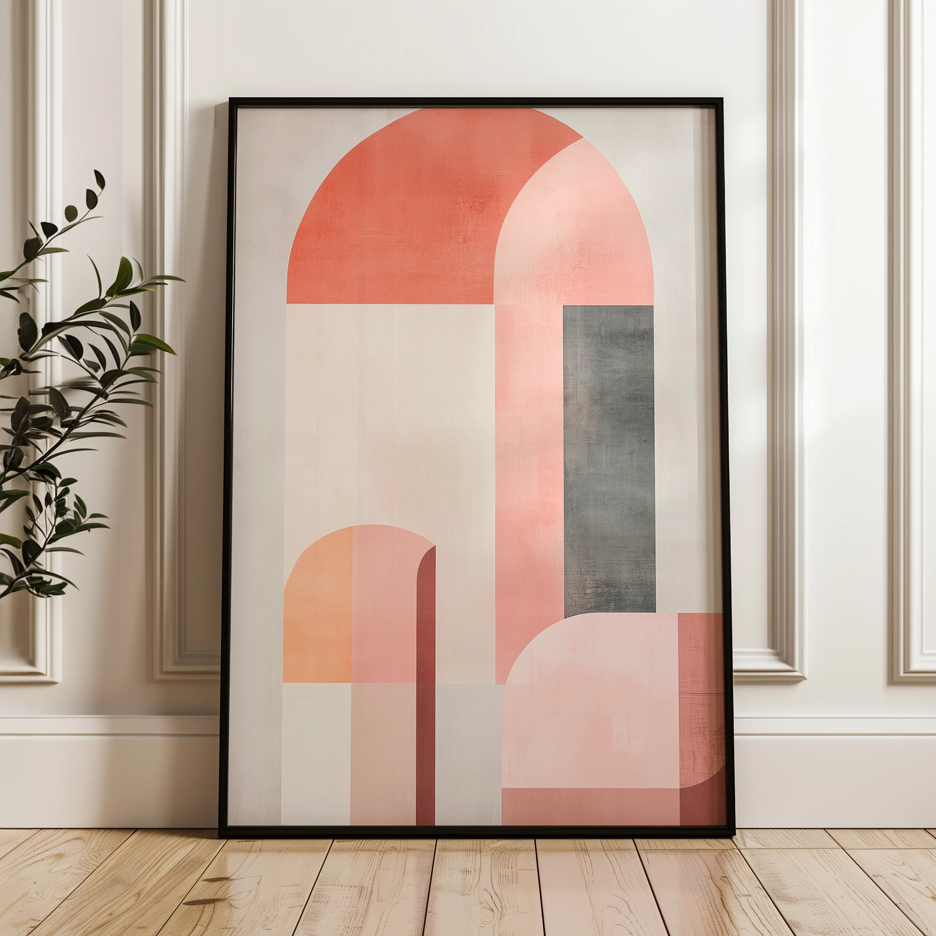 Abstract 579 Canvas Art 60 x 40 cm / Black