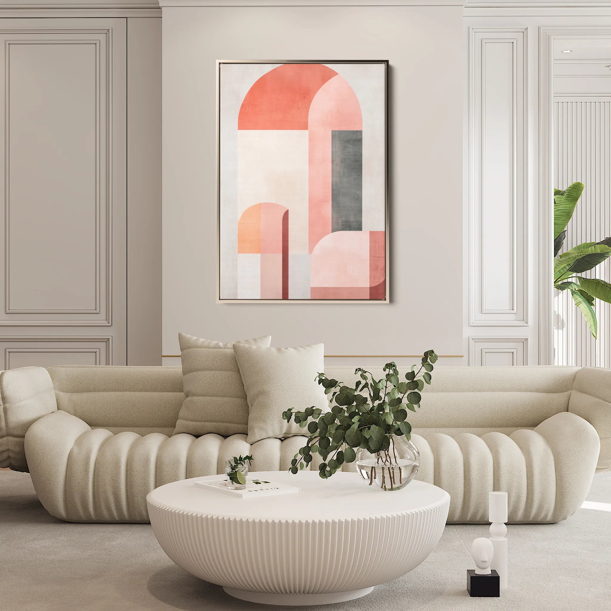 Abstract 579 Canvas Art 60 x 40 cm / Black