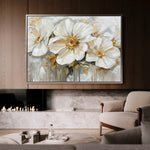 Floral 579 Canvas Art 60 x 40 cm / Black