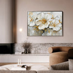 Floral 579 Canvas Art 60 x 40 cm / Black