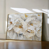 Floral 580 Canvas Art 60 x 40 cm / Black