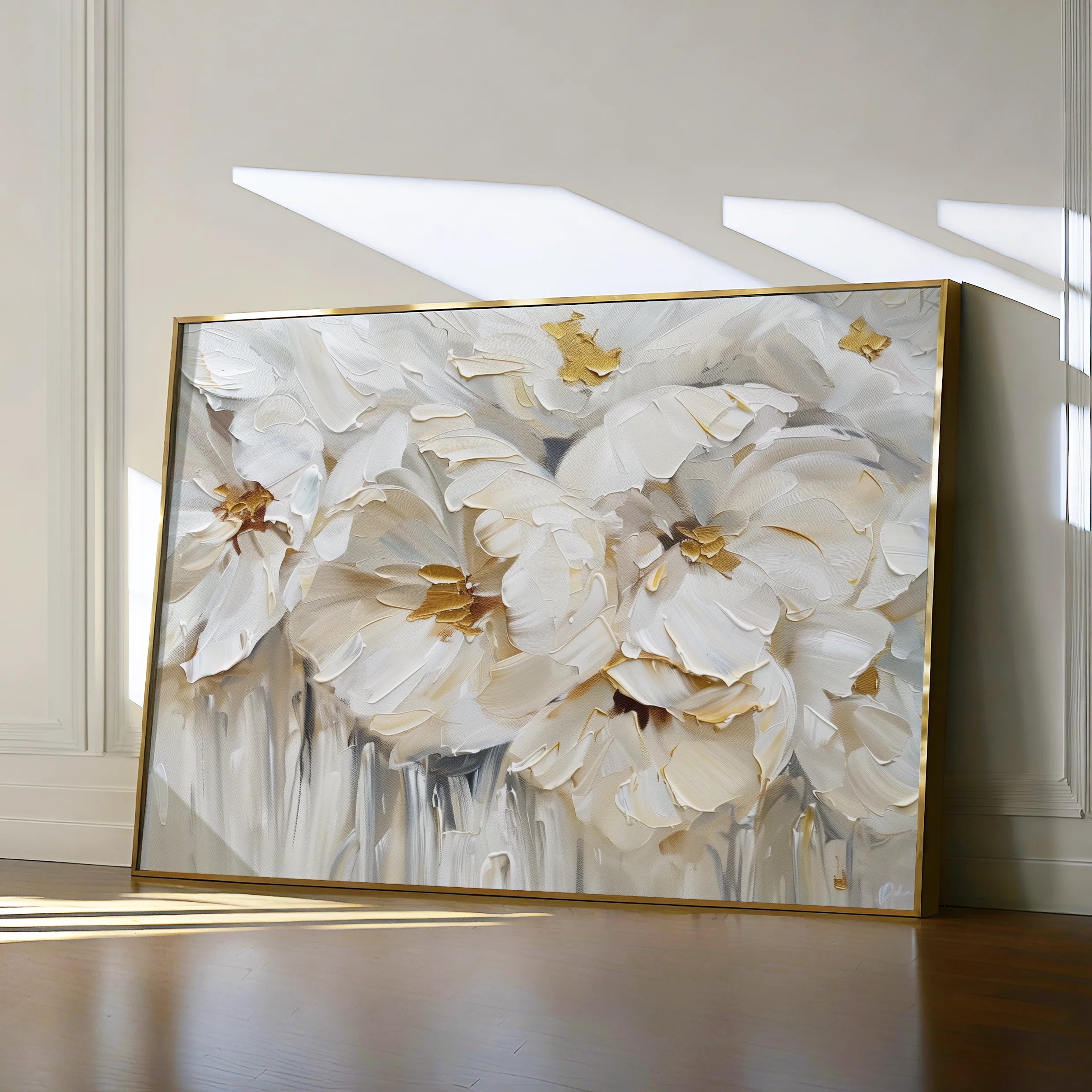Floral 580 Canvas Art 60 x 40 cm / Black