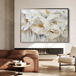 Floral 580 Canvas Art 60 x 40 cm / Black